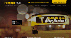 Desktop Screenshot of forster-taxi.de