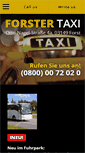 Mobile Screenshot of forster-taxi.de