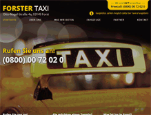 Tablet Screenshot of forster-taxi.de